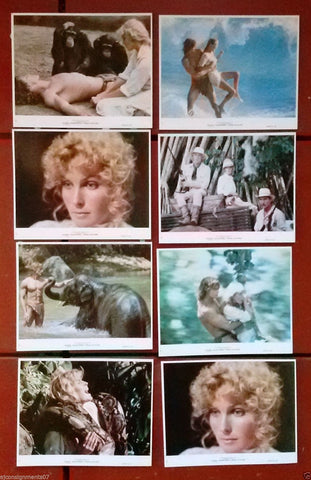 (SET OF 8) TARZAN THE APE MAN {Richard Harris} 10X8" Org. LOBBY CARD 80s