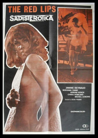 The Red Lips Aka Sadisterotica 37x26" Movie German Poster 60s