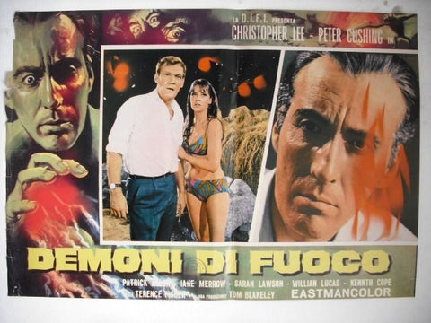 Demoni di Fuoco Italian Movie Lobby Card Fotobusta Style C 60s