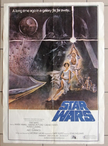 Star Wars Original 39"x27" Lebanese-Style Movie Poster 70s