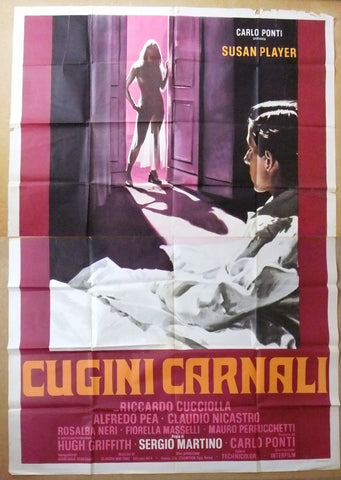 Cugini carnali (Sergio Martino) Italian Movie Poster Manifesto (4F) 70s