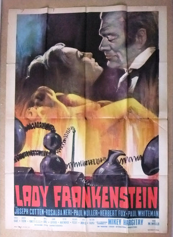 Lady Frankenstein (Joseph Cotten) Italian Movie Poster Manifesto (2F) 70s