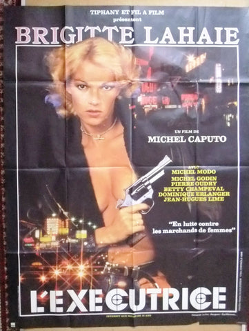 L'EXECUTRICE {Brigitte LAHAIE} 47"x63" Original French Movie Poster 80s