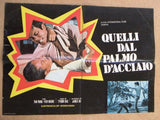 (Set of 3) QUELLI DAL PALMO D'ACCIAIO Original Italian Film Lobby Card 70s