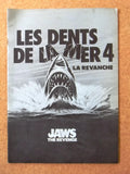 Les dents de la mer 4, Jaws The Revenge Original French Movie Program 80s
