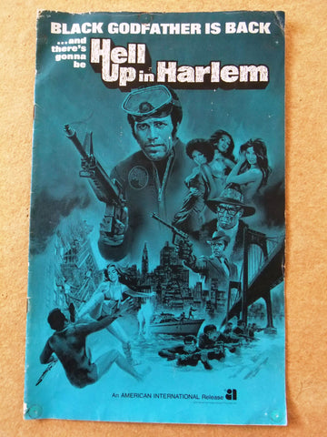 Hell Up In Harlem {Fred Williamson} Original Movie Pressbooks 70s