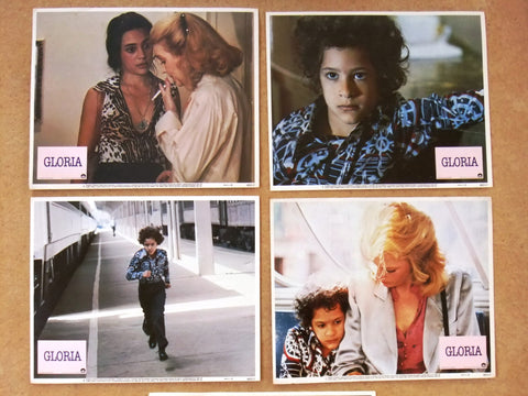 {Set of 5} Gloria {Gena Rowlands} 11X14" Org. Movie LOBBY CARD 80s