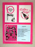 Crazy Horse Saloon, Revue Theatre Cabaret Beirut Lebanon Rare Program Pre- 70s