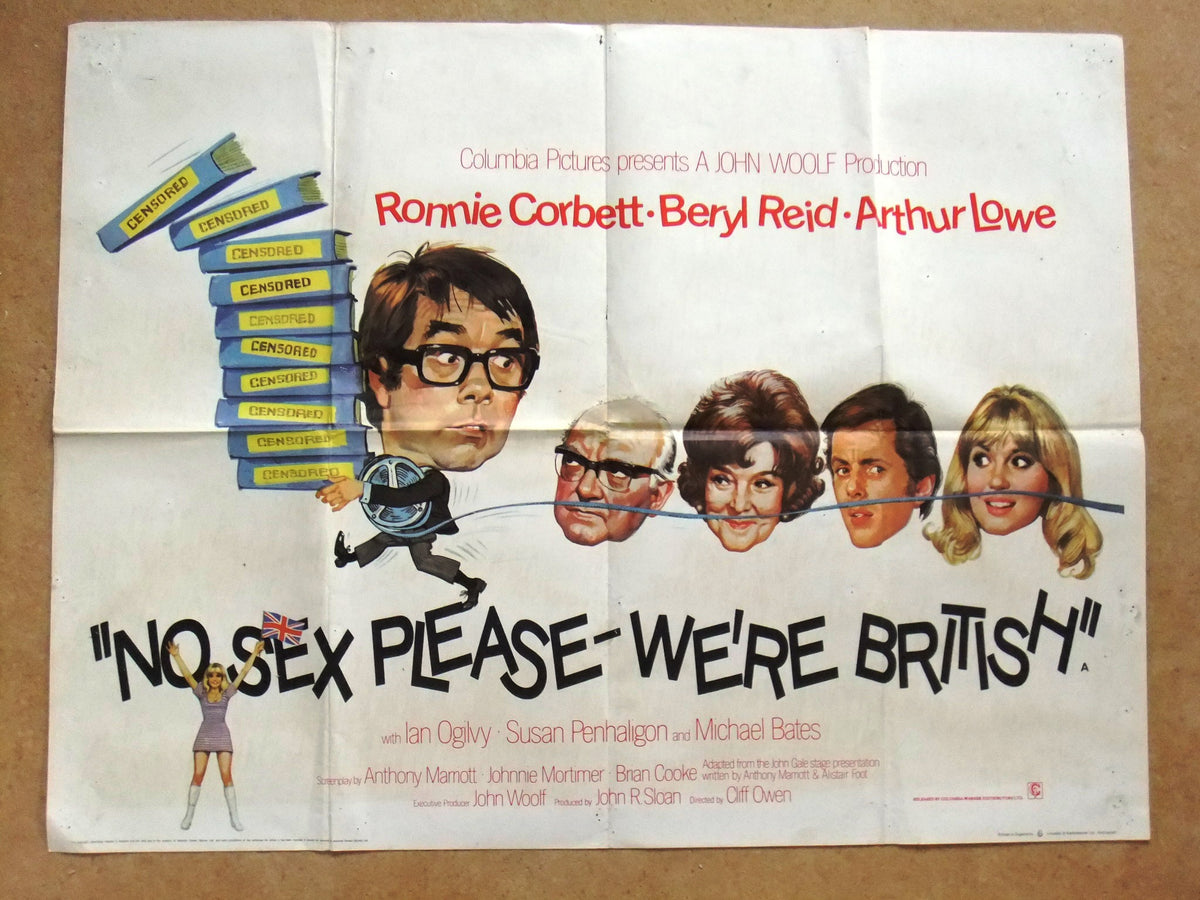 No Sex Please: We're British ORG 30x40" British Quad Movie Poster 70s