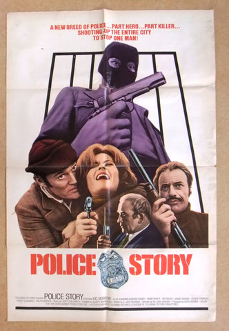 Police Story {Chuck Connors} 41"x27" Original 1st Movie US Poster 70s