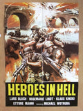 Heroes in Hell (Klaus Kinski) 39x27" Lebanese Movie Poster 70s