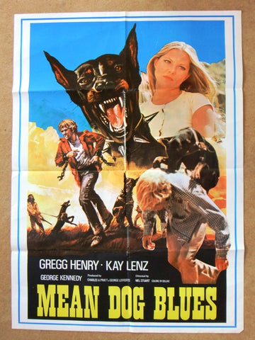 Mean Dog Blues (Gregg Henry) 39x27" Lebanese Movie Poster 70s