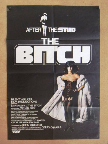 The Bitch (Joan Collins) 40x27" British Original Movie Poster 70s