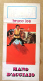 Mano D'acciaio Bruce Lee Italian Film Poster Locandina 70s