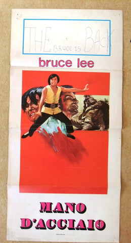 Mano D'acciaio Bruce Lee Italian Film Poster Locandina 70s