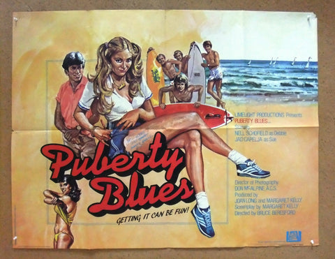 Puberty Blues (Nell Schofield) Quad 41x27" British ORG Movie Poster 70s