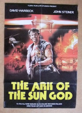The Ark of the Sun God {David Warbeck} 39x27" Lebanese Original Movie Poster 80s