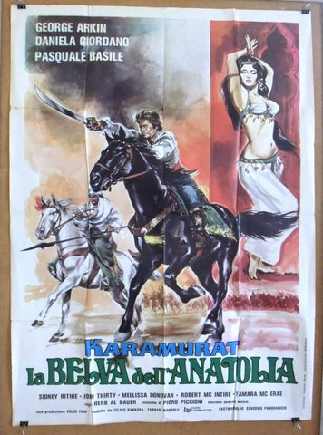 Karamurat la belva dell'Anatolia Italian 2F Movie Original Poster 70s