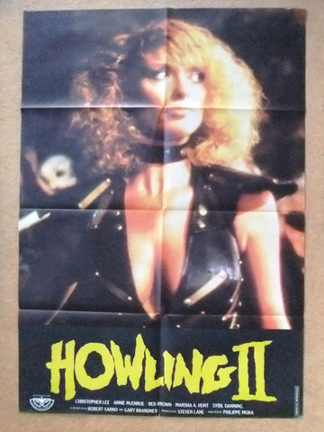 Howling II {Christopher Lee} 39x27" Lebanese Original Movie Poster 80s