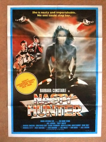 Nasty Hunter {Barbara Constable} 39x27" Lebanese Original Movie Poster 80s
