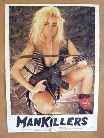Mankillers (Edd Byrnes, Gail Fisher) 39x27" Original Lebanese Movie Poster 80s