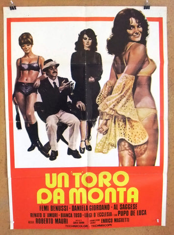 Un toro da monta ( Femi Benussi) Original Lebanese Movie Poster 70s