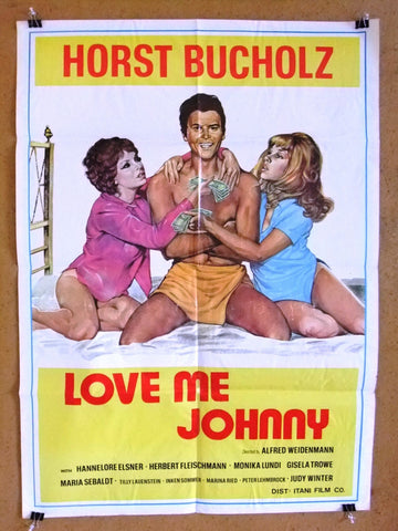 Love me Johnny (Herbert Fleischmann) 27x39" Lebanese Movie Poster 70s