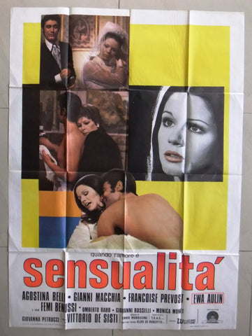 Quando l'amore è sensualità Italian Movie Poster Manifesto (2F) 70s
