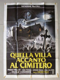 Quella Villa Accanto al Cimitero Horror Italian Movie Poster Manifesto (2F) 80s
