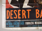 Desert Battle {ROBERT HOSSEIN} Italian 2F Movie Italian Original Poster 60s