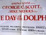 The Day of the Dolphin {George C. Scott} 39x27" Lebanese Movie Poster 70s