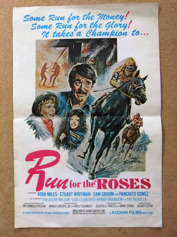 Run for the Roses (Stuart Whitman) Original Movie Pressbooks 70s