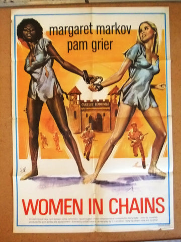 Women in Chains (Margaret Markov) 39x27" Lebanese Original Movie Poster 70s