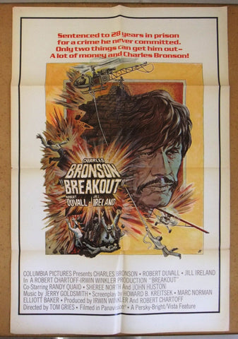 Breakout (Charles Bronson) 41x27" US Original Movie Poster 70s