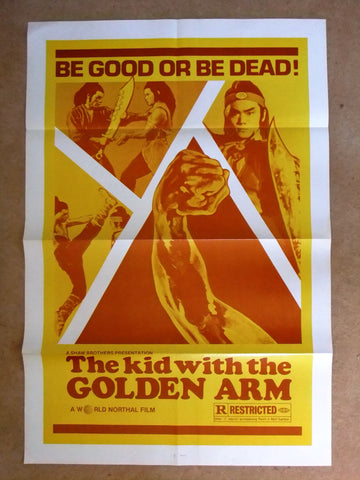 Kid with the Golden Arm (Lo Mang) 41"x27" Origina Movie US Poster 70s