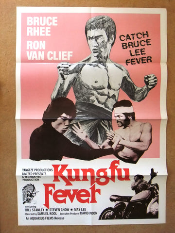 Kung Fu Fever (RON VAN CLIFF) 41"x27" Origina Movie US Poster 70s