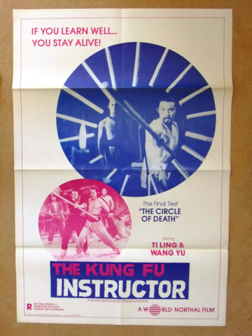THE KUNG FU INSTRUCTOR (Ti Ling} 41"x27" Original Movie US Poster 70s