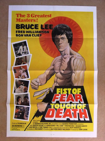 Fist Of Fear Touch Of Death (Bruce Lee) 41"x27" Original Movie US Poster 80s