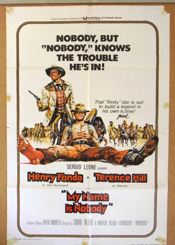 My Name is Nobody (Terence Hill) 41x27" US Original Movie Poster 70s