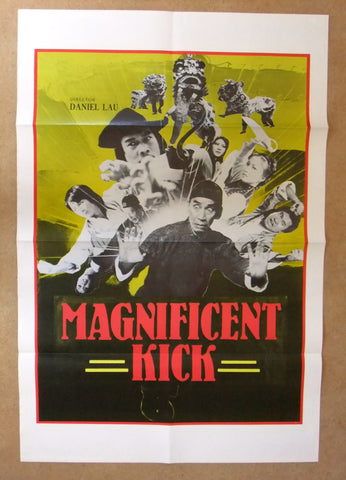 Magnificent Kick {Daniel LAU} 41"x27" Original 1st Movie US Poster 80s