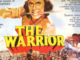 The Warrior (Barry Prima) 39x27" Lebanese Kung Fu Movie Poster 80s