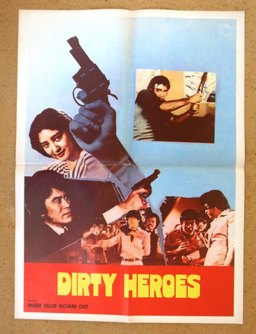 Dirty Heroes (Sombat Metaneel) 20x27" Lebanese Kung Fu Movie Poster 80s