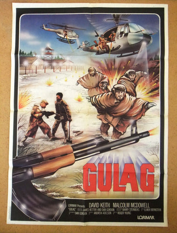 Gulag {David Keith} Lebanese 39x27" Original Film Poster 80s