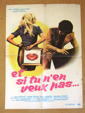 Et si tu n'en veux pas {Françoise Pascal} 20x27" Lebanese Org Movie Poster 70s