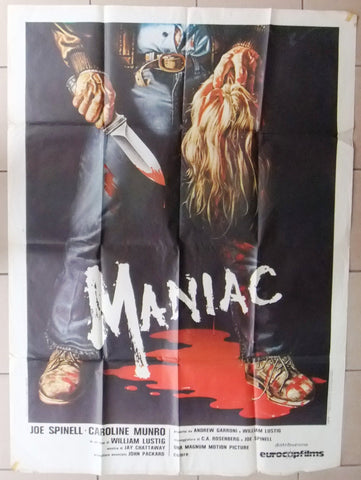 Maniac {William Lustig} 2F Italian Original Movie Poster 80s