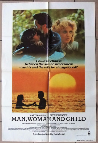 Man Woman and Child {Martin Sheen} 41"x27" US Original Movie Poster 80s