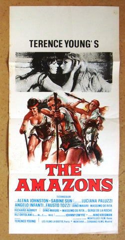 The Amazons {Terence Young} Italian Film Poster Locandina 70s