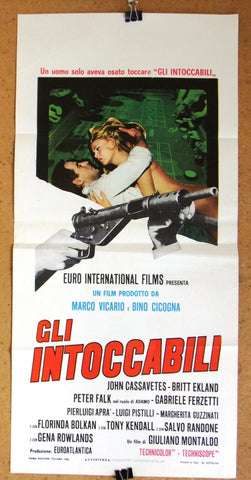 Gli intoccabili {John Cassavetes} Italian Film Poster Locandina 60s