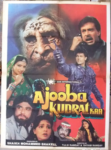 Ajooba Kudrat Kaa (Shagufta A) Indian Hindi Bollywood Original Movie Poster 90s