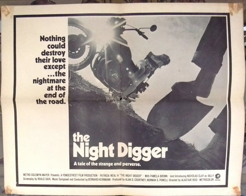 The Night Digger {Patricia Neal} 22x28" Original Movie Half Sheet Poster 70s